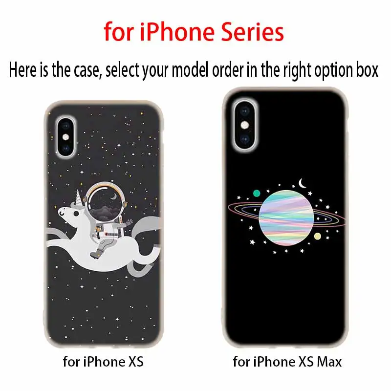 Чехлы для телефонов силиконовый мягкий чехол iPhone 11 Pro X XS Max XR 6 6S 7 8 Plus 5 4S SE funny Space Love