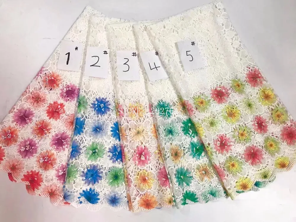 2017 Favorable Price High Quality Guipure Lace Nigerian Fabrics crod lace African Fabric For Wedding Dress 5 Yards | Дом и сад