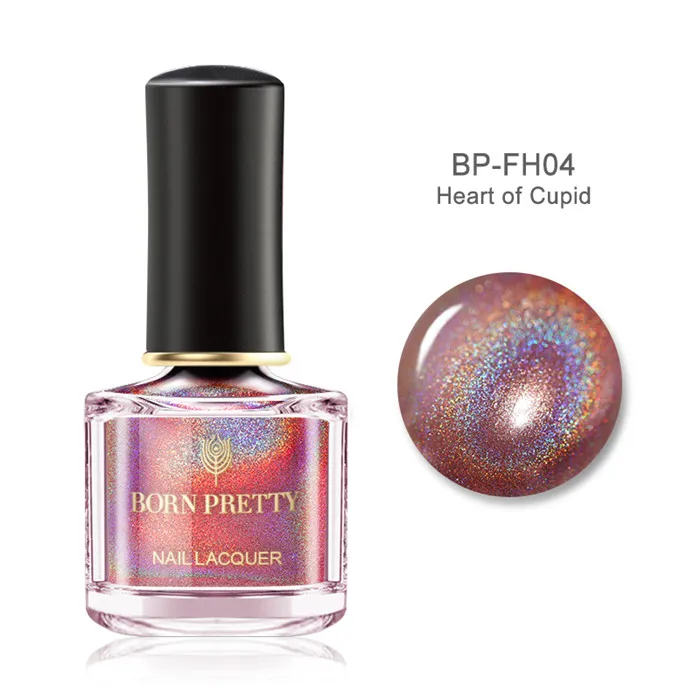 BORN PRETTY Deluxe голографический лак для ногтей Блестящий лазер Блестящий мерцающий цветной лак для ногтей 6 мл - Цвет: BP-FH4