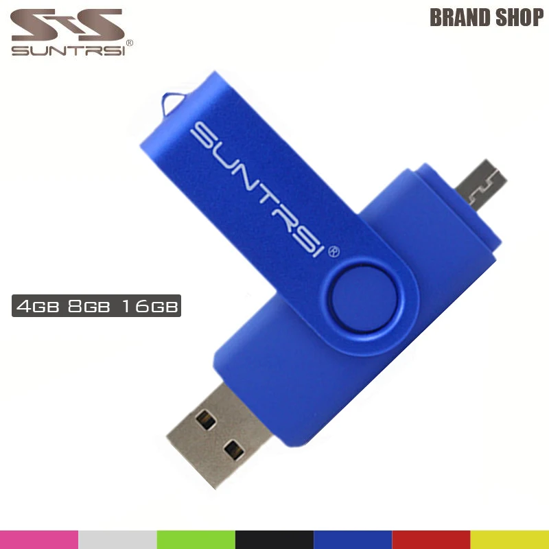Suntrsi Новое поступление 2017 года OTG 16 ГБ usb флэш накопитель для