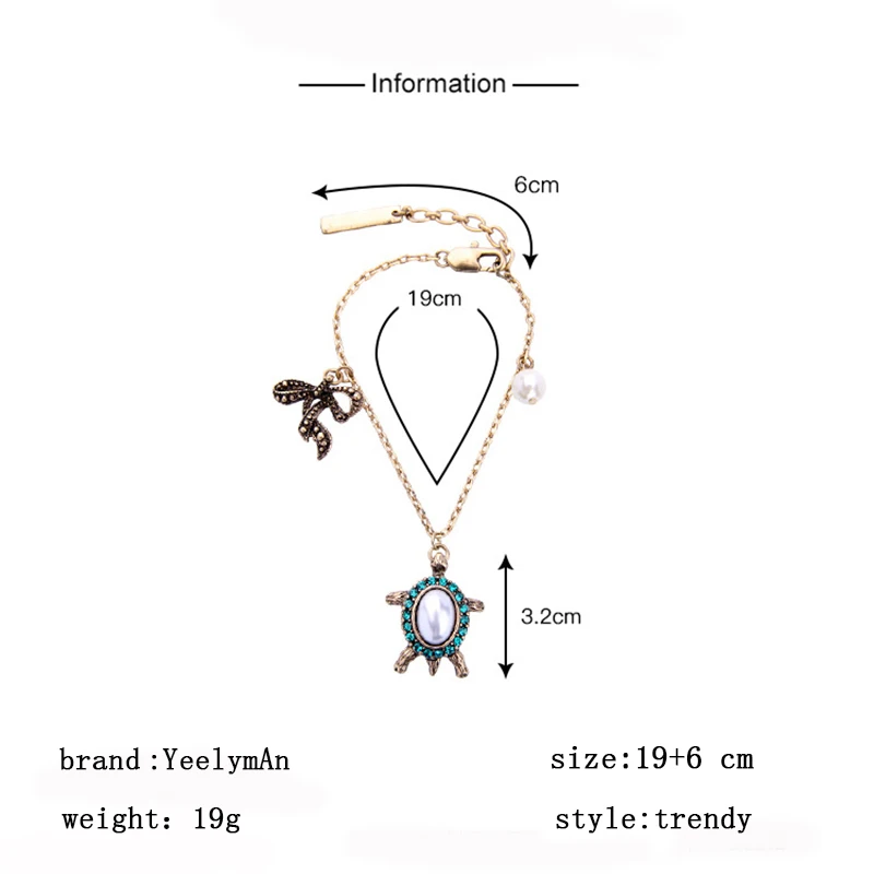 YeelymAn Charms Bracelet Bangles For Women Femme Fashion Animal Jewelry Alloy bracelet Gift Girl friend wholesale bangles | Украшения и