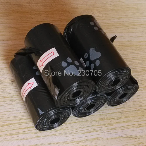 3 рулона/лот ПЭТ Собака биоразлагаемые отходы пупер скрупер мешки на доске для