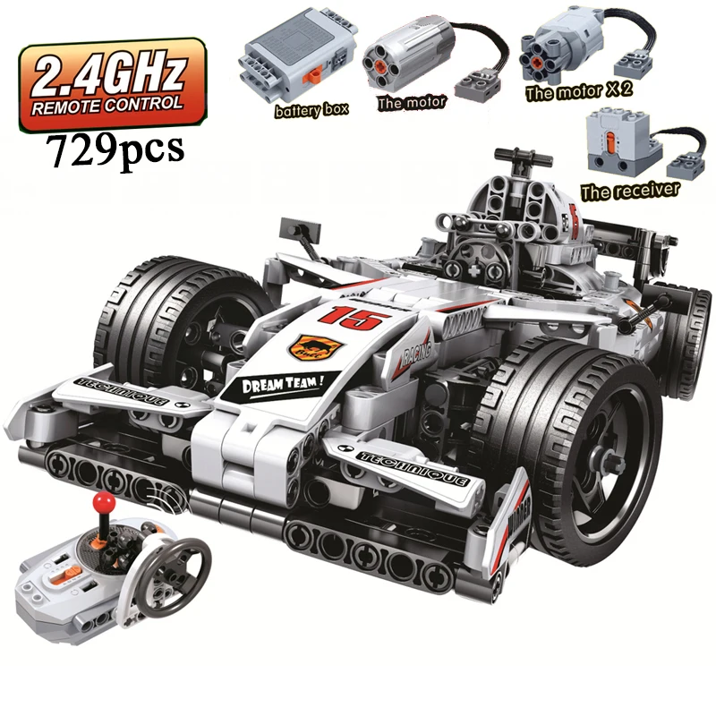 Гоночный автомобиль MOC F1 2 4 ГГц высокотехнологичный с мотором 729 шт. в комплекте
