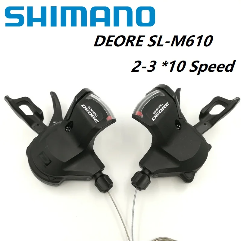 SHIMANO DEORE M610 2/3*10 20/30 Скорость переключатели левый и правый рычаг переключения