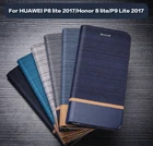 Чехол-книжка для Huawei P8 lite 2017, Honor 8 Lite, P9 Lite 2017, кожаный деловой чехол, Мягкая силиконовая задняя крышка из ТПУ