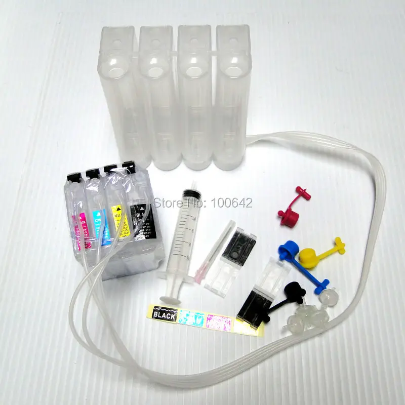 

YOTAT Empty CISS ink cartridge LC161 for Brother DCP-J152W DCP-J752DW MFC-J245 MFC-470DW MFC-650DW MFC-J870DW printer