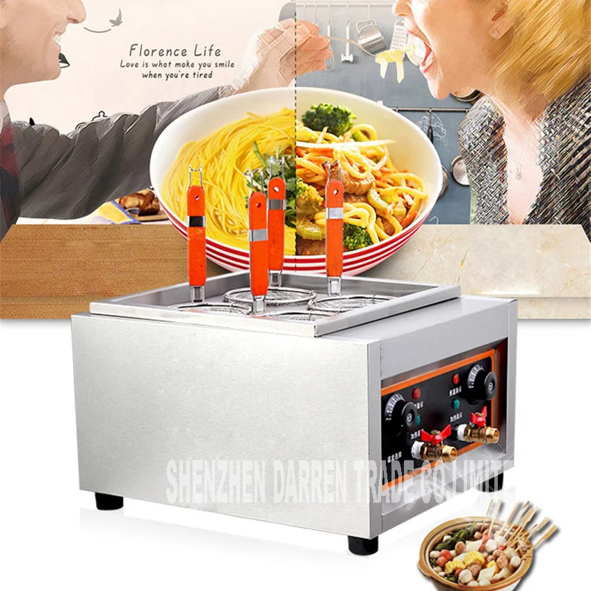 

Commercial Electric Pasta cooker JD-JML4 Electric Noodle machine 4 pots stainless steel Pasta boiler cooker Electric fryer 4KW