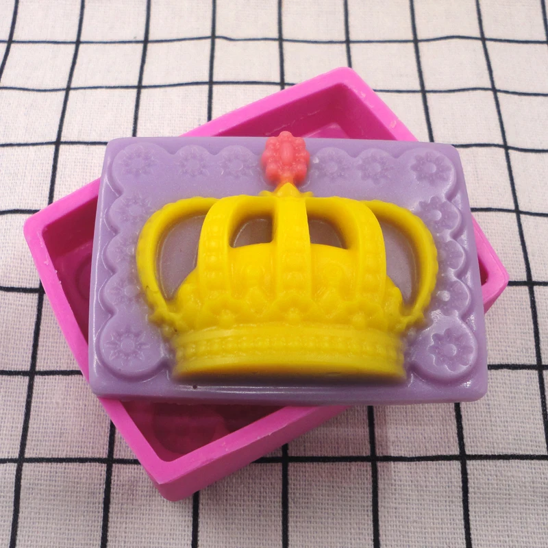 Силиконовая форма для мыла с короной ручной работы 100% квадратные 3D инструменты
