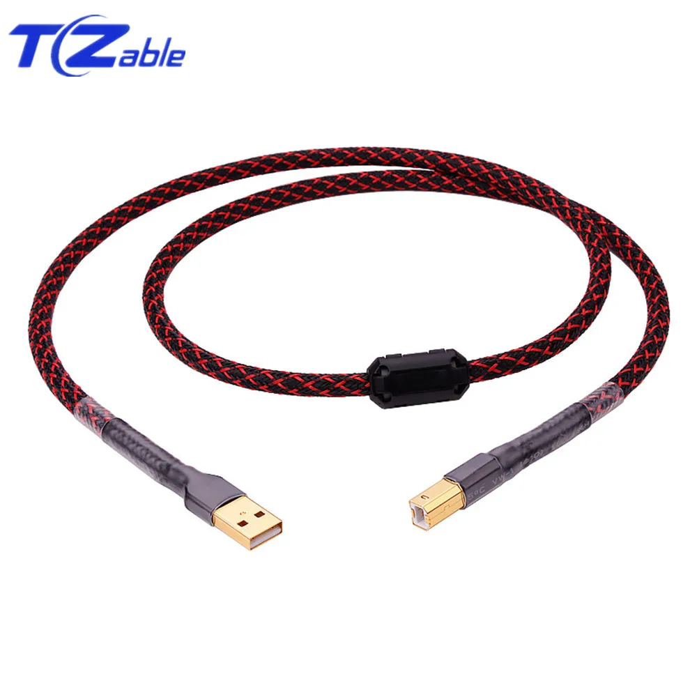 Red Black USB AB кабель DAC USB декодер кабель для передачи данных USB удлинитель для камеры компьютера принтера внешняя звуковая карта 0,75 м 1 м 1,5 м 2 м 3 м - Цвет: Red Black
