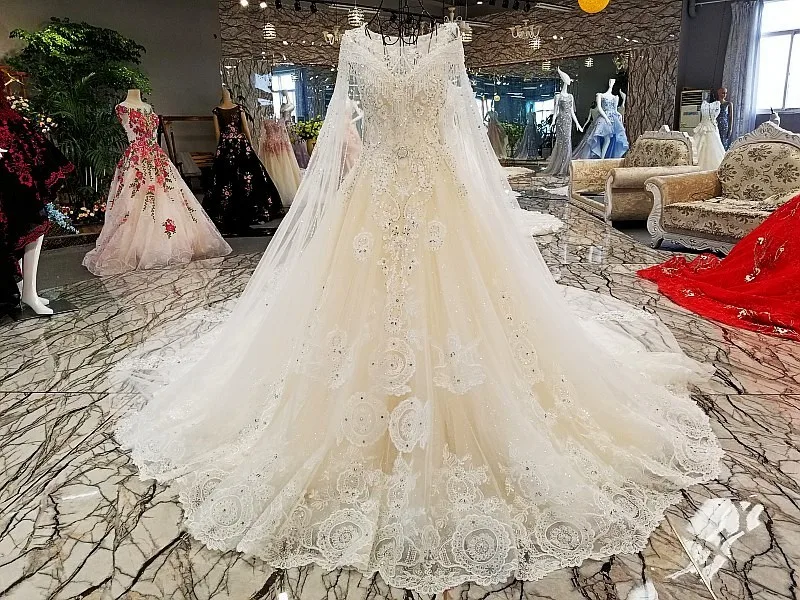Vestido De Noiva Роскошные без рукавов шаль пряжа кружева свадебные платья 2018 Кристалл