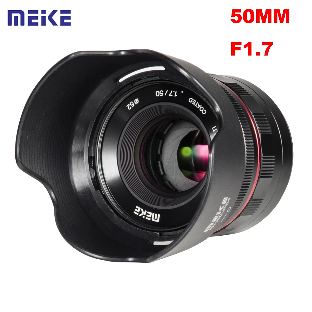 Объектив Meike 50 мм F1.7 с большой апертурой ручной фокусировки для sony Full Frame E mount