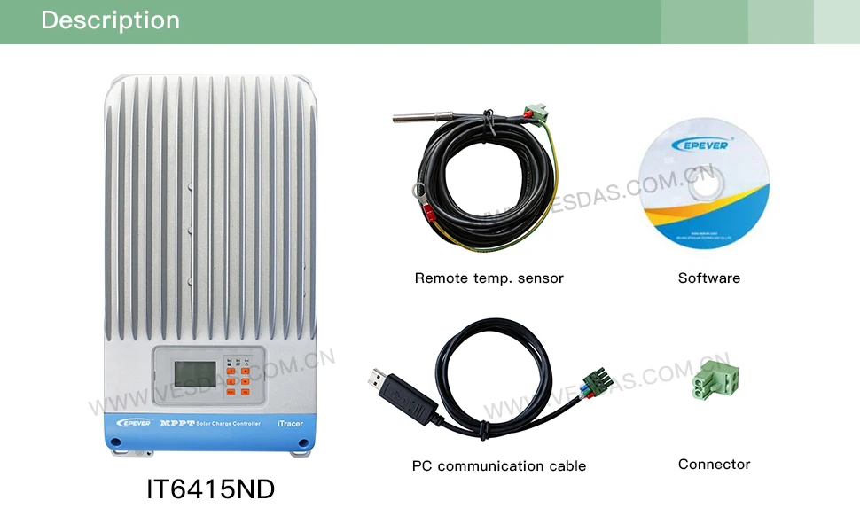 MPPT 45A 60A Солнечный Контроллер заряда 12 V 24 V 36 V 48 V автоматическая работа с ЖК-дисплеем