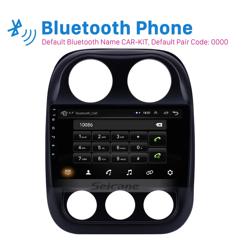Автомагнитола Seicane 2Din Android 8 1 GPS 10 дюйма для Jeep Compass 2010 2016|Автомагнитолы| |
