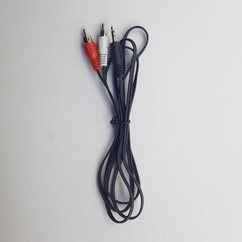Aux аудио кабель 1 м 3 5 мм стерео к 2 RCA Y образный для ПК DVD TV VCR динамиков камеры видео