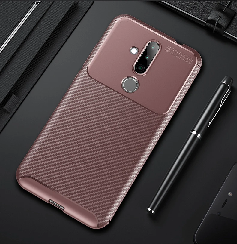 Роскошный защитный чехол из углеродного волокна для Nokia X71 X 71 TA-1172 NokiaX71 6 39 дюйма |
