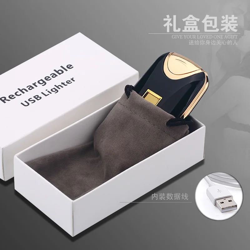 Индукционная Usb перезаряжаемая Зажигалка Isqueiro De Plasma, электрическая двойная дуга, ветрозащитная зажигалка, зажигалка для сигар, HY-8017