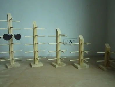 Стеллаж для очков деревянная подвесная полка хранения солнцезащитных 4