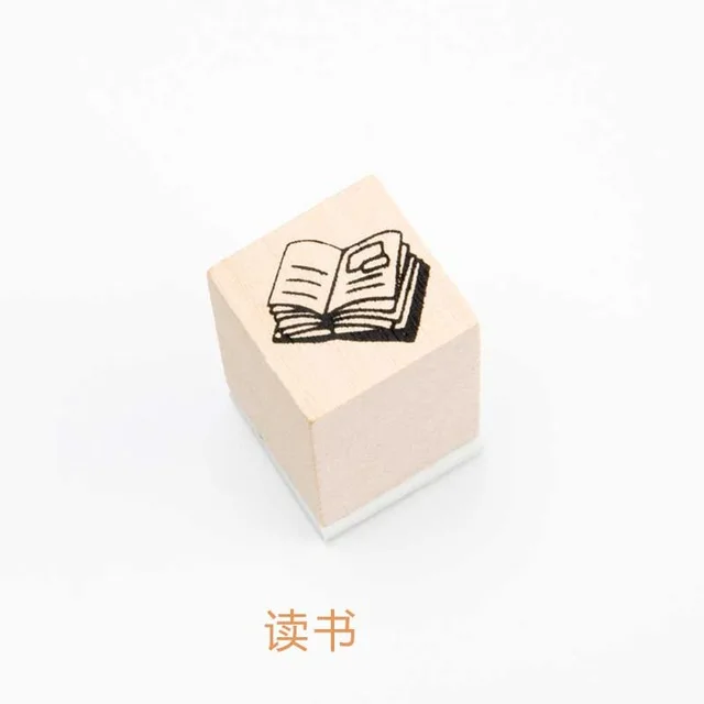 Винтаж жизни серии еда животных торт штамп DIY craft деревянные резиновые штампы для скрапбукинга канцелярские Стандартный - Цвет: 17