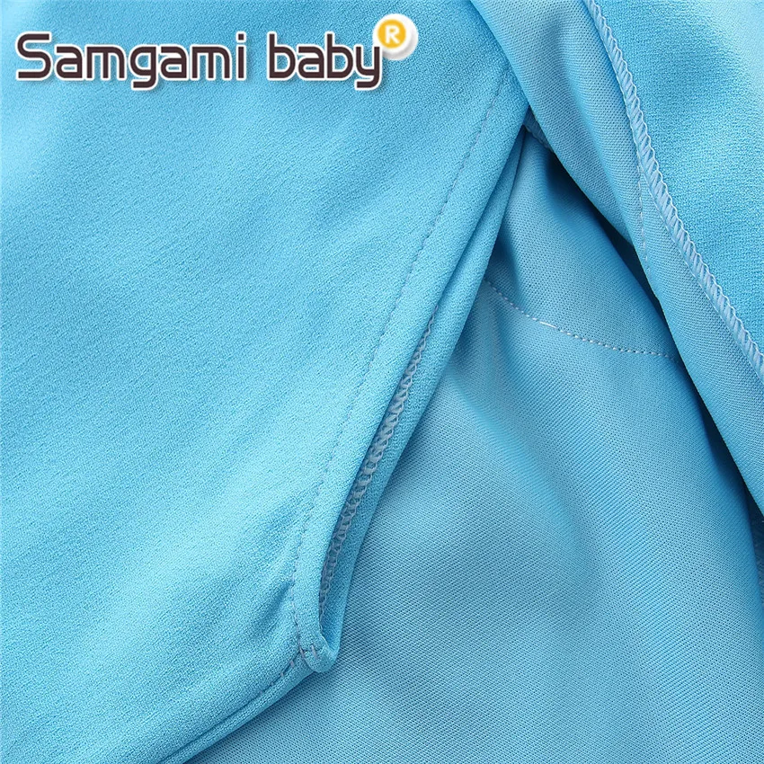 SAMGAMI BABY Summer Girls Clothes Sleeveless Sky Blue Tops Parent Child Outfit Mother and Daughter Family Matching Tee | Мать и ребенок