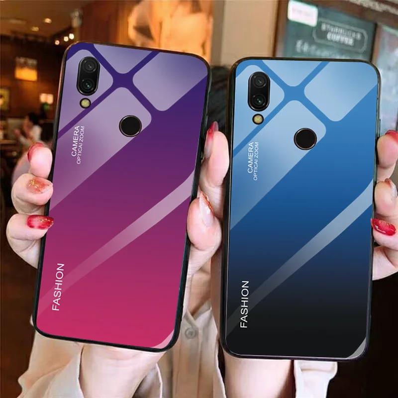 Чехол из закаленного стекла с градиентом YOUVEI для Xiaomi Redmi 7 Redmi7 чехол 6 26'' |
