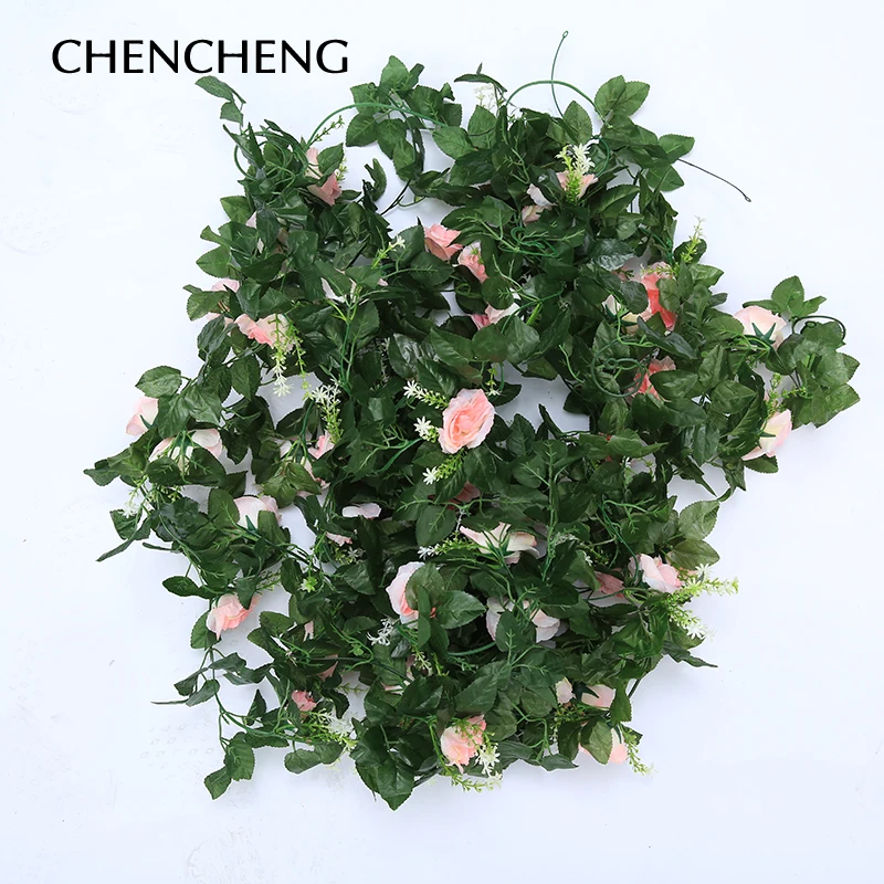 CHENCHENG 2 шт./лот 260 см искусственные розы Искусственные цветы из ротанга Свадебные