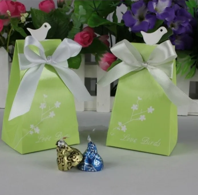 Любовь Птица Свадебная вечеринка пользу коробка конфет caixa de doces романтический
