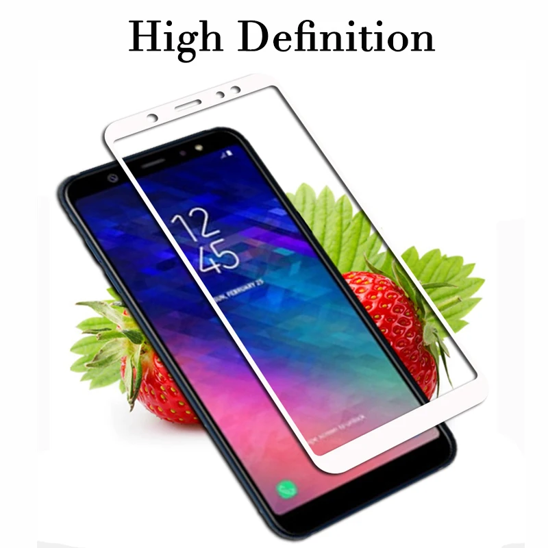 Защитное стекло для samsung a6 plus закаленное защиты экрана 2018|Защитные стёкла и