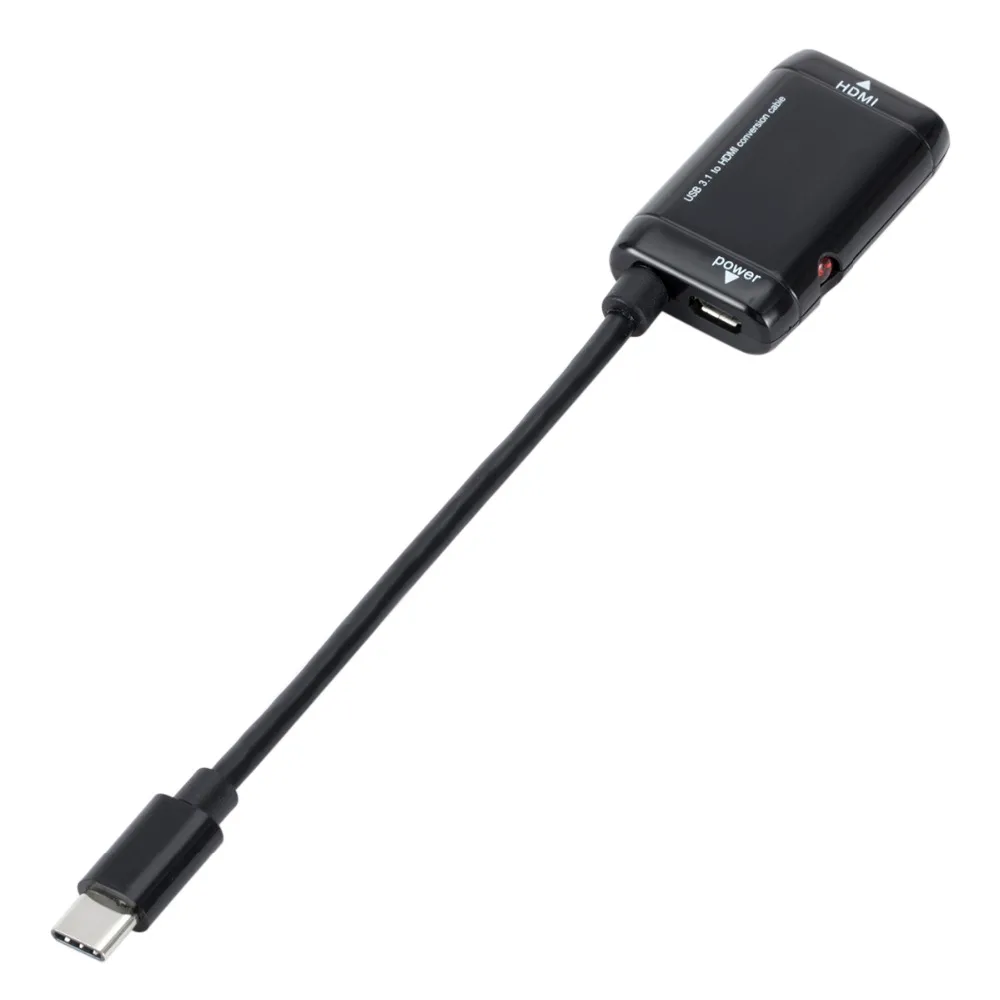 USB C адаптер типа к HDMI 1080P 3 1 Type кабель для MHL мужчин и женщин конвертер функции