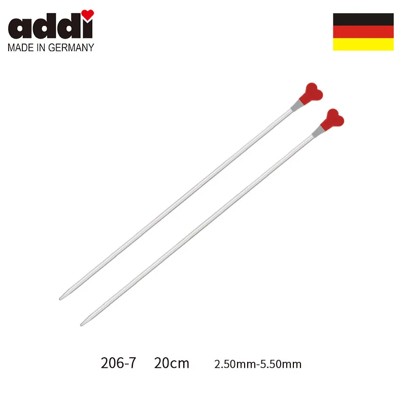 Прямые одинарные вязальные спицы addi 20 см 206 7|Швейные инструменты и аксессуары| |