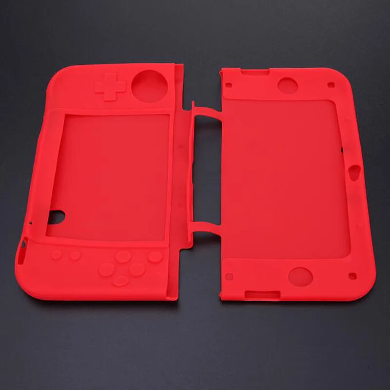 Цветной резиновый мягкий силиконовый чехол для Nintendo New 3DS XL LL 3DSXL/3dsll консоли
