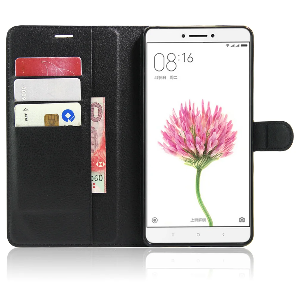 Модный чехол для телефона Xiaomi Max высококачественный кожаный флип-чехол с