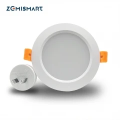 ZigBee вниз светильник работает с Tuya Zigbee Hub Smart RGBW светодиодный встраиваемый потолочный светильник совместим со смартфонами Echo plus - Цвет: Light with AU plug