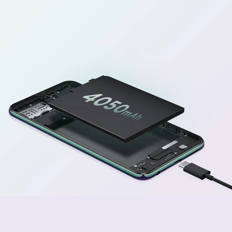 Lenovo Z6 Lite с глобальной прошивкой, 4 ГБ, 64 ГБ, восьмиядерный смартфон Snapdragon 710, экран 6,3 дюйма, тройная камера, Android 9,0, быстрая зарядка