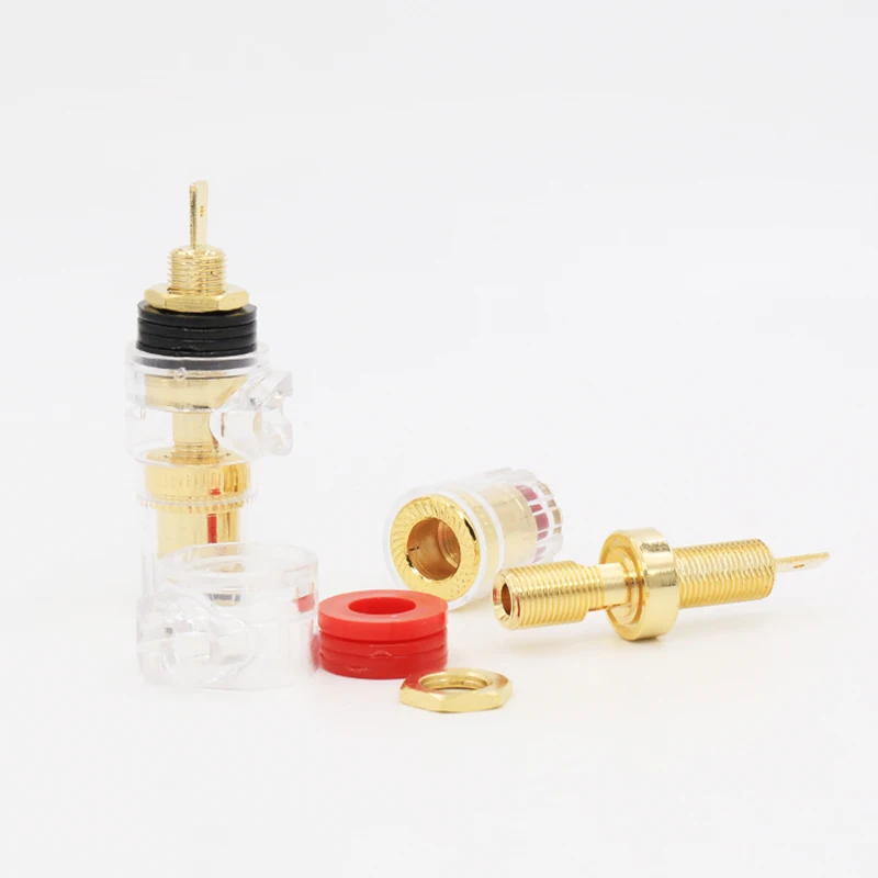 HIFI VBP004 скрепляющая клемма с золотым покрытием для усилителя динамика 4 мм разъем