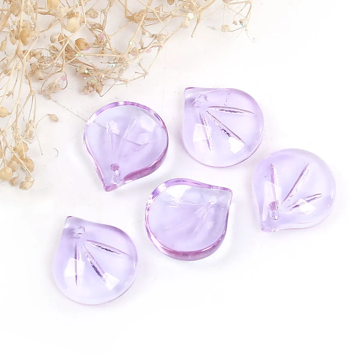 Стеклянные стеклянные шарики в виде фонарика Petaline Lake Blue приблизительно 15 мм (5/8