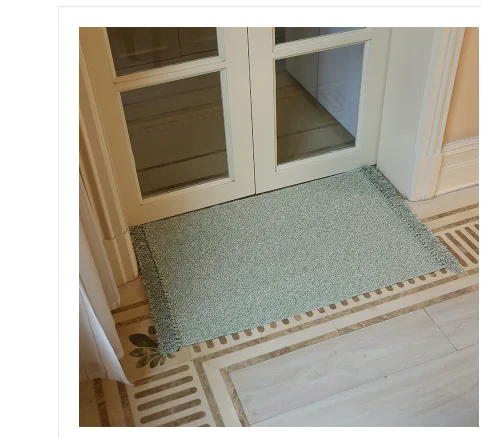 light green WINLIFE хлопковое Смешанное волокно ковры декоративные коврики для гостиной/спальни входная дверь прикроватные коврики моющиеся коврики - Цвет: light green