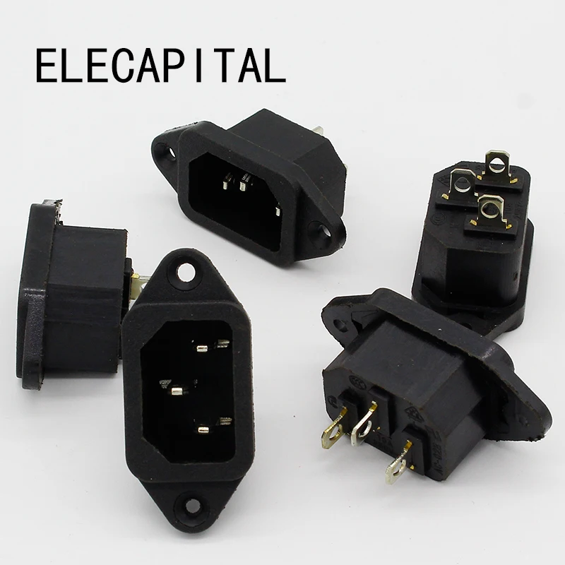 Лидер продаж 2017 5 шт. 3P IEC 320 C14 входные гнезда коннекторы для штепсельной вилки 250 В