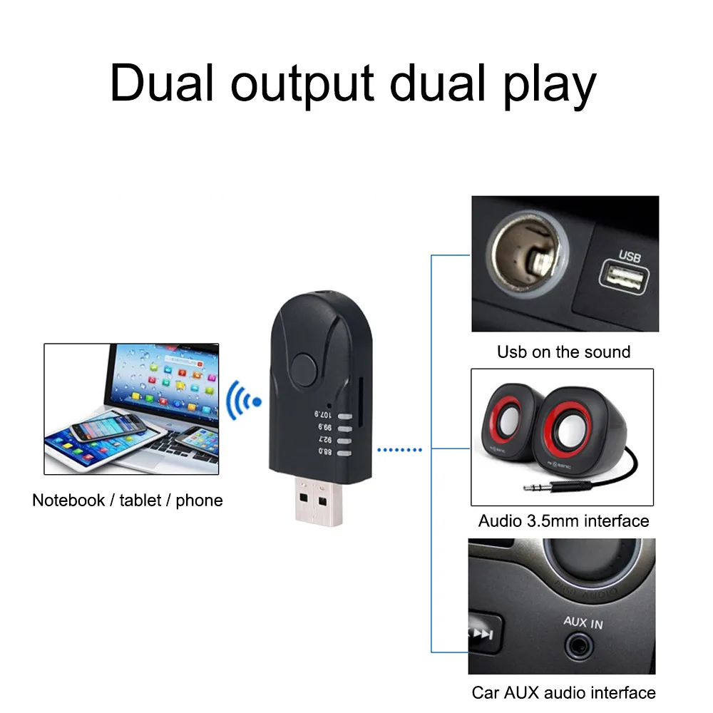 AOSHIKE FM передатчик приемник Bluetooth модулятор радио автомобильный комплект