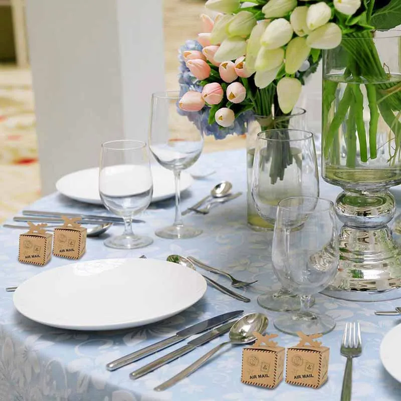 10 шт. Подарочная коробка для конфет в виде самолета|Украшения своими руками