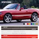 1 пара автомобильных наклеек на дверь, наклейка, автомобильный Стайлинг для Mazda MX-5 Mazdaspeed MX 5 JDM, автомобильные наклейки, внешние аксессуары