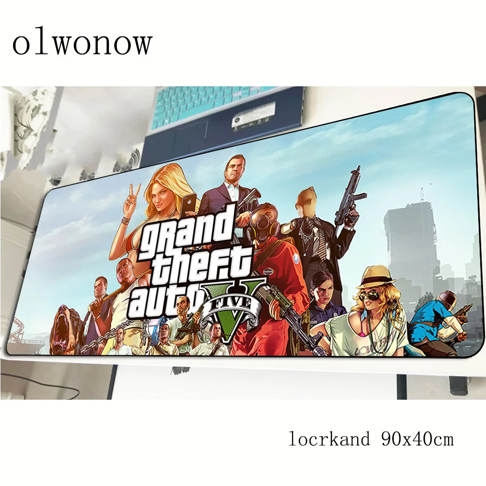 Коврик для мыши gta V 90x40 см цветной игровой коврик геймерский великолепный