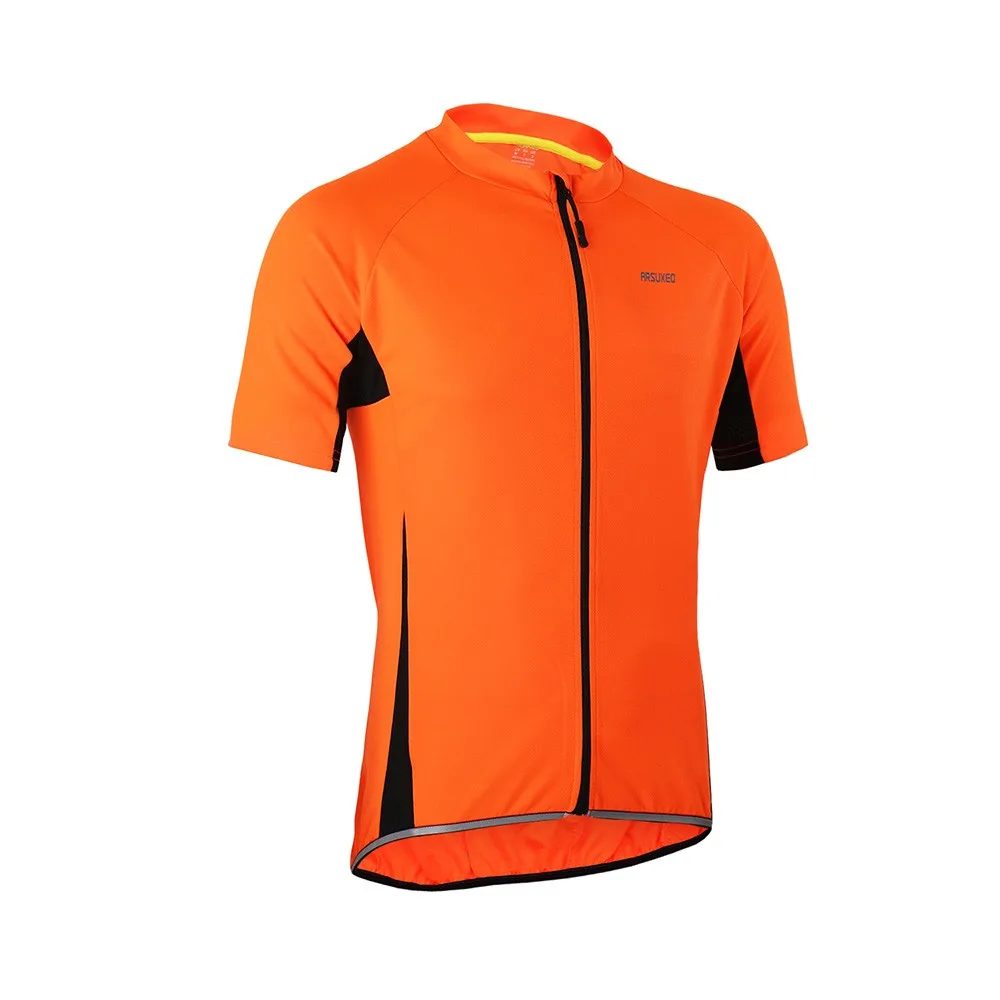 Мужская велосипедная майка с коротким рукавом летняя дышащая Светоотражающая