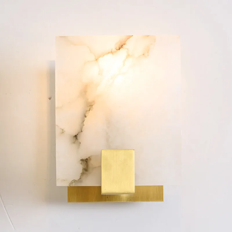 American Wall Lights Bedroom Bedside Marble Lamp Nordic Modern Luxury Hallway Toilet Sconce Home Lighting | Лампы и освещение