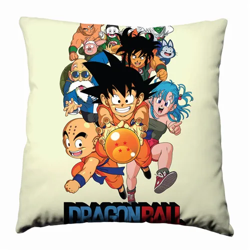 Аниме Манга Dragon Ball; Dragonball Z 40 х 40 см подушка Декоративные индивидуальные чехол сиденья постельные принадлежности Подушка - Цвет: Черный