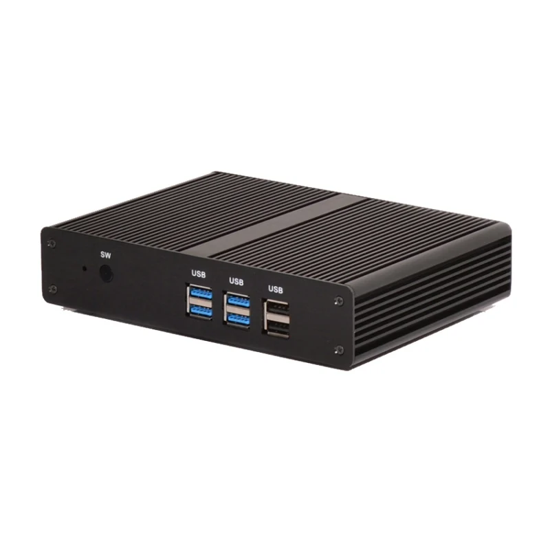 Безвентиляторный Intel Dual Core Mini PC Pentium 2117U 1 8 ГГц Windows7/8/10 мини компьютер с HD Графика