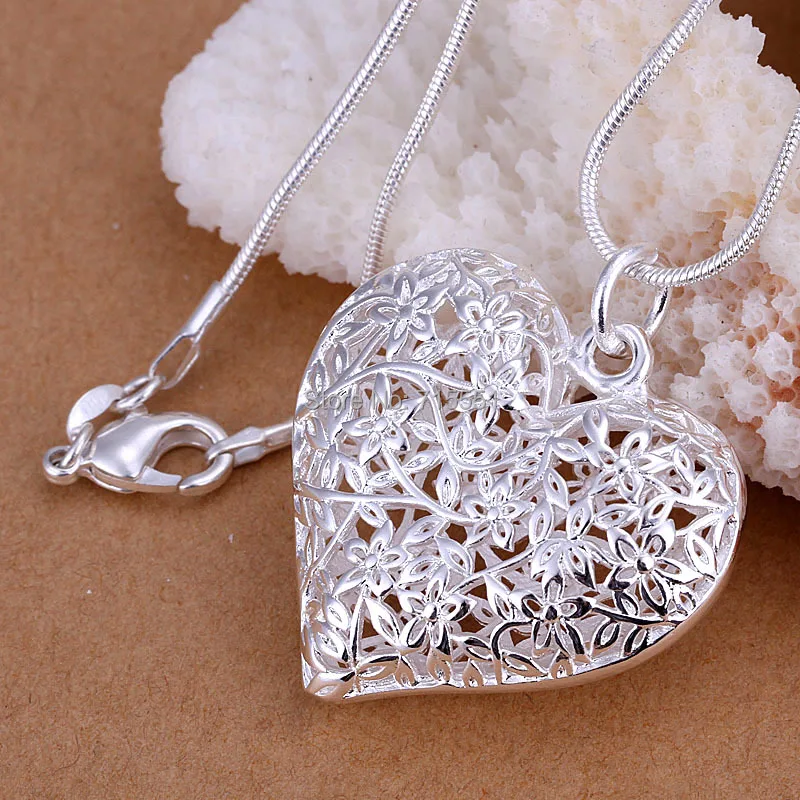 

New Arrival, 925 Silver fashion jewelry , 925 silver necklace for women, heart pendant necklace,Romantic wedding jewelry