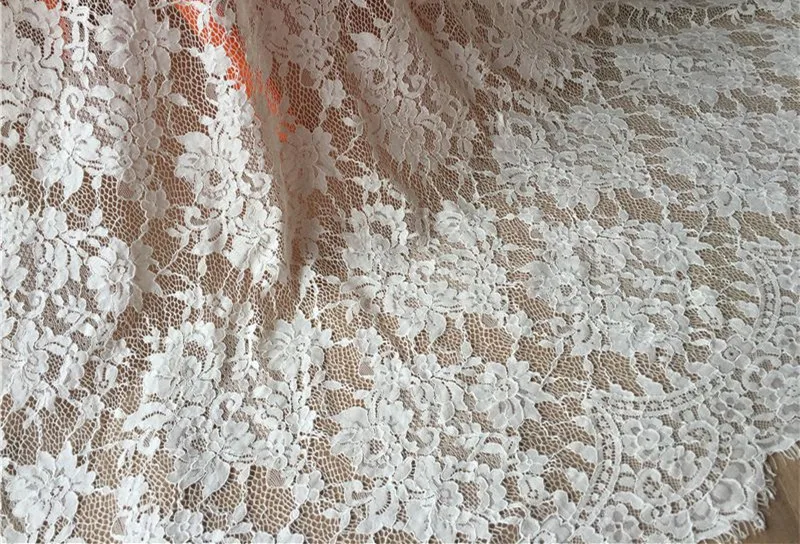 1 5 м/лот кружевная ткань из алловера с цветочным кружевом шантильи французская