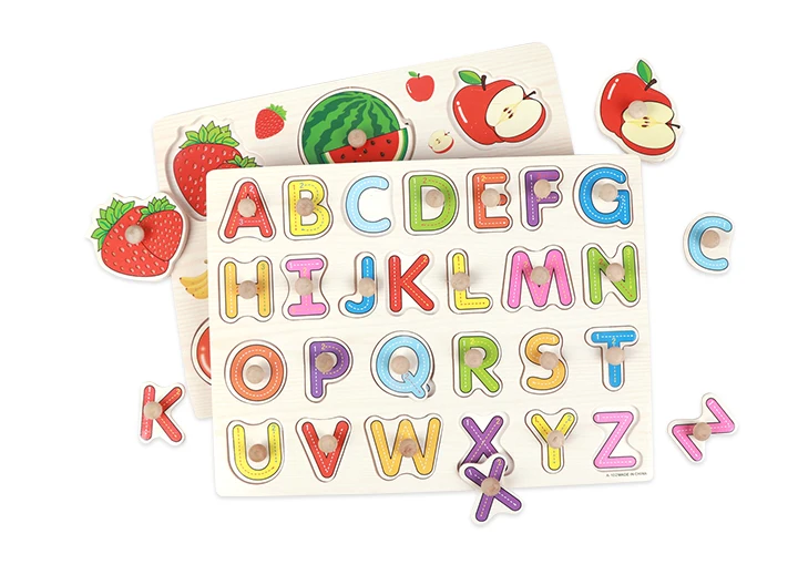 Деревянные игрушки пазл ручной захват для детей Ранние развивающие игрушки детские игрушки Алфавит морская цифра Обучение Образование Детские игрушки