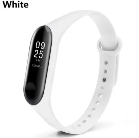 White Ремешок mi Band 3 4 для Xiao mi band 3/4 ремешок для часов mi 3 4 pulsera correa mi band 3/4 сменный силиконовый браслет - Цвет: White