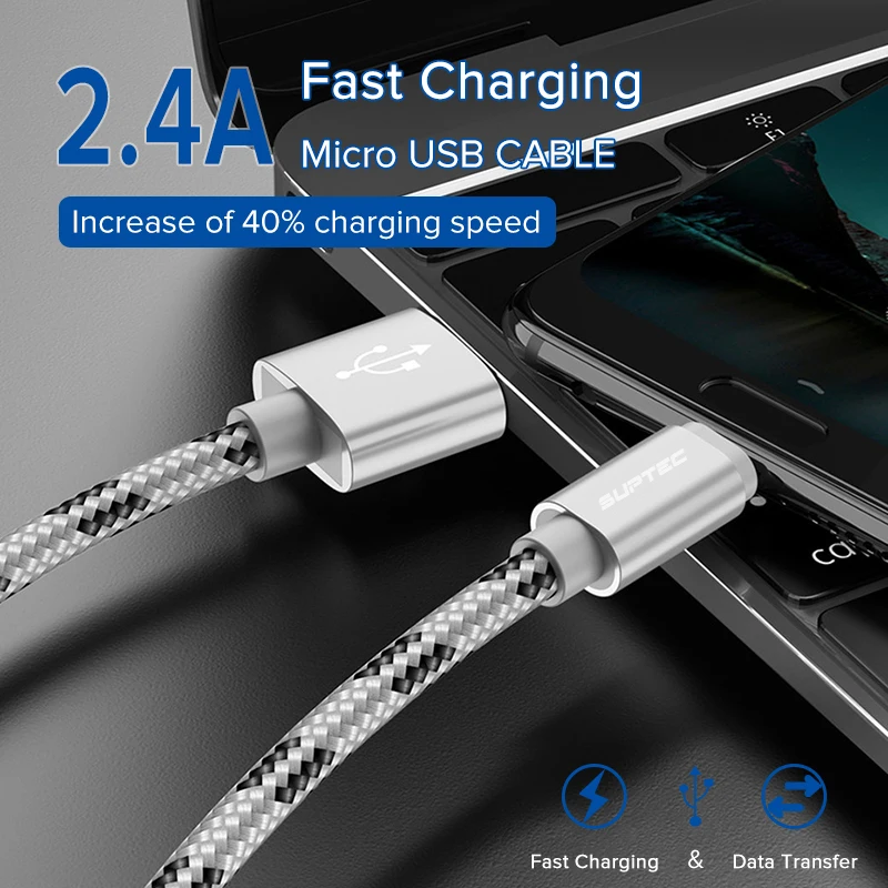 Кабель Micro USB EECPT для быстрой зарядки Samsung S7 S6 Xiaomi Redmi 4 Note 5 Android|Кабели мобильных